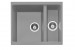 CAPLE - LEE151PG Undermount Geotech Granite 1.5 Bowl Sink Pebble Grey