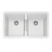 CAPLE - Lee200AN Undermount Geotech Granite Sink Chalk White