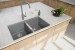 CAPLE - Lee200MINK Undermount Geotech Granite Sink Pebble Grey