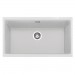 CAPLE - Lee760CW Undermount Geotech Granite Sink Chalk White