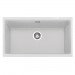 CAPLE - Lee760CW Undermount Geotech Granite Sink Chalk White