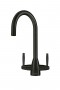 CAPLE - Avel Dual Lever Kitchen Tap Black Steel
