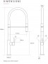 CAPLE - Preto Pull-out Kitchen Tap Black