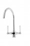 CAPLE - Shaftsbusy Dual Lever Kitchen Tap Polished Chrome