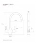 CAPLE - Washington Dual Lever Kitchen Tap Brushed Nickel