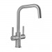 BLANCO - Jandora Brushed Stainless Steel Twin Tap