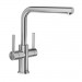 BLANCO - Lanora Brushed Stainless Steel Twin Tap