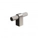 Brushed Knurled Nickel T-Bar 60mm