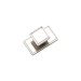 Brushed Nickle Square backplate knob