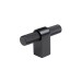 Matt Black Knurled T-Bar 60mm