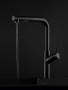 RUBINETA - Bona-35 PO Black Pull Out Spray L-Spout TapRUBINETA - Bona-35 PO Black Pull Out Spray L-Spout Tap