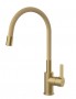 RUBINETA - Flexy Side Lever Flexible Spout Brushed Golg Tap
