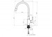 RUBINETA - Flexy Side Lever Flexible Spout Brushed Grey Tap