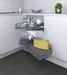 LE MANS - Corner Unit R/H Door Anthracite Base 600MM