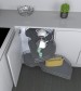 LE MANS - Corner Unit L/H Door Anthracite Base 600MM