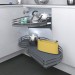 LE MANS - Corner Unit L/H Door Anthracite Base 600MM